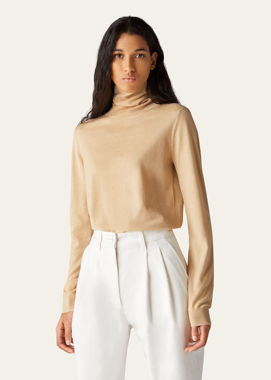 Turtleneck Vicuña Natural Light Vicuña