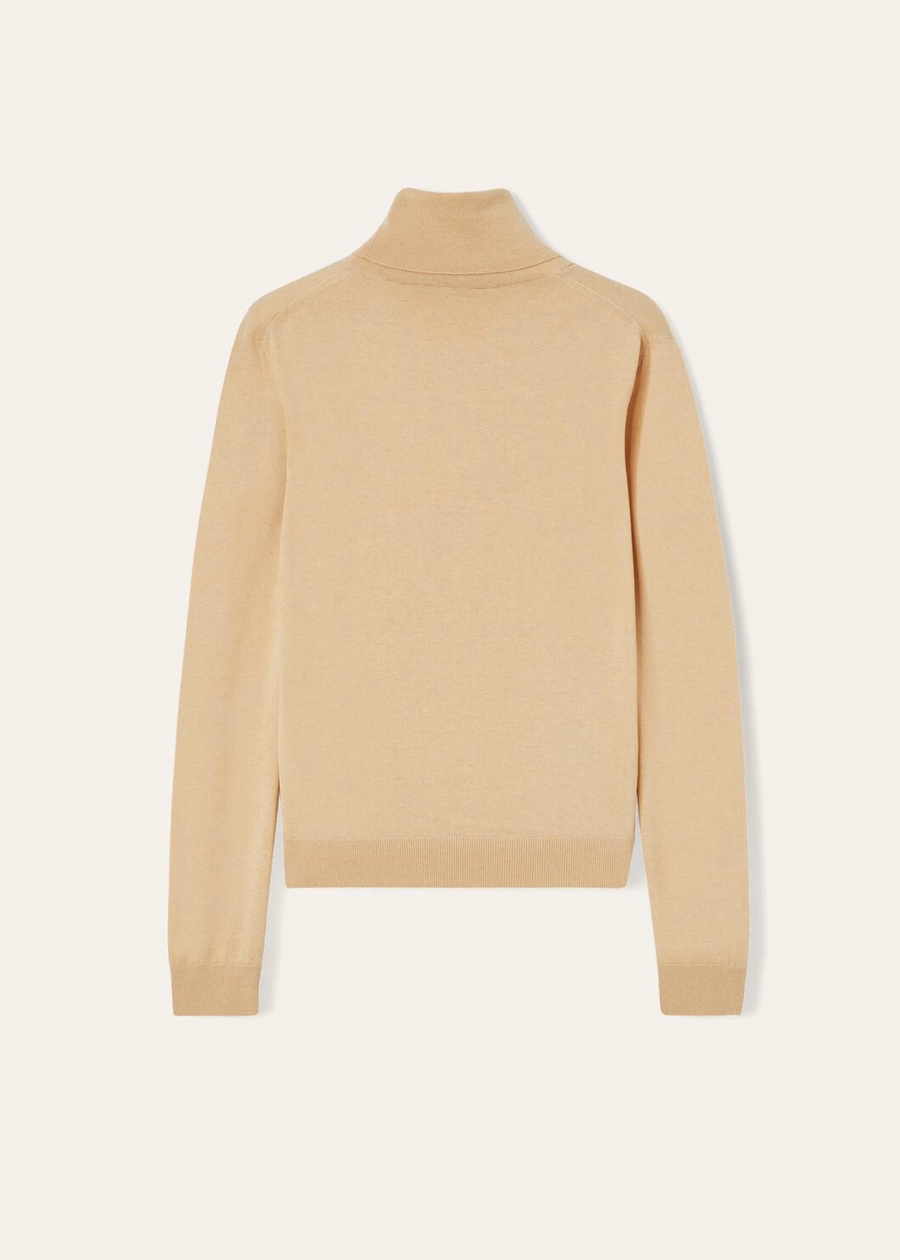Turtleneck Vicuña Natural Light Vicuña