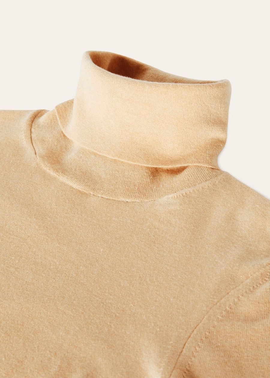 Turtleneck Vicuña Natural Light Vicuña