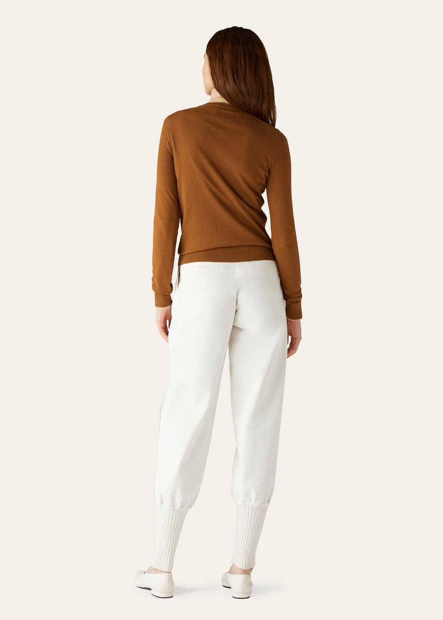 Crewneck Vicuña Natural Dark Vicuña