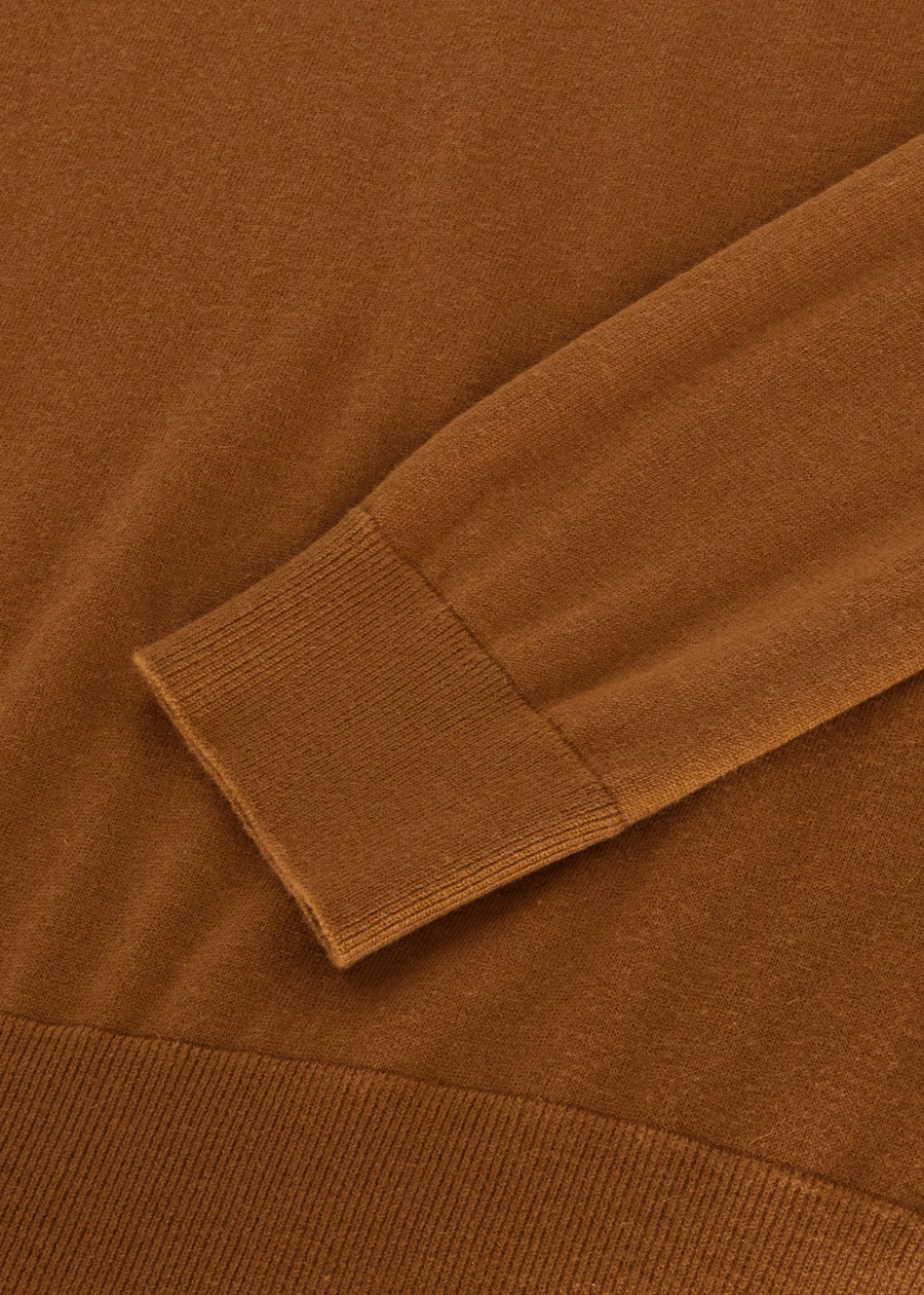 Crewneck Vicuña Natural Dark Vicuña