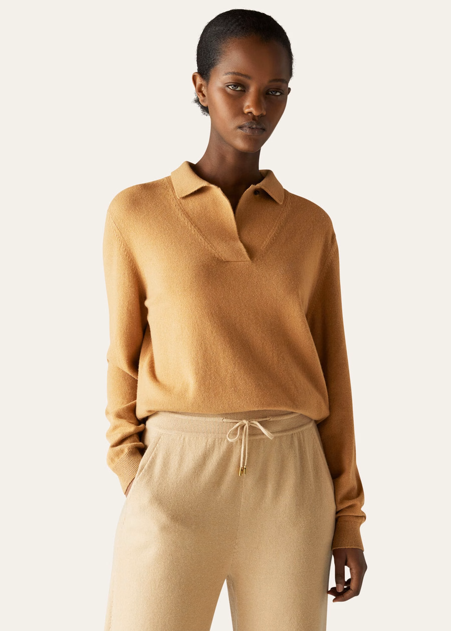 Polo shirt Merano Vicuña Natural Medium Vicuna