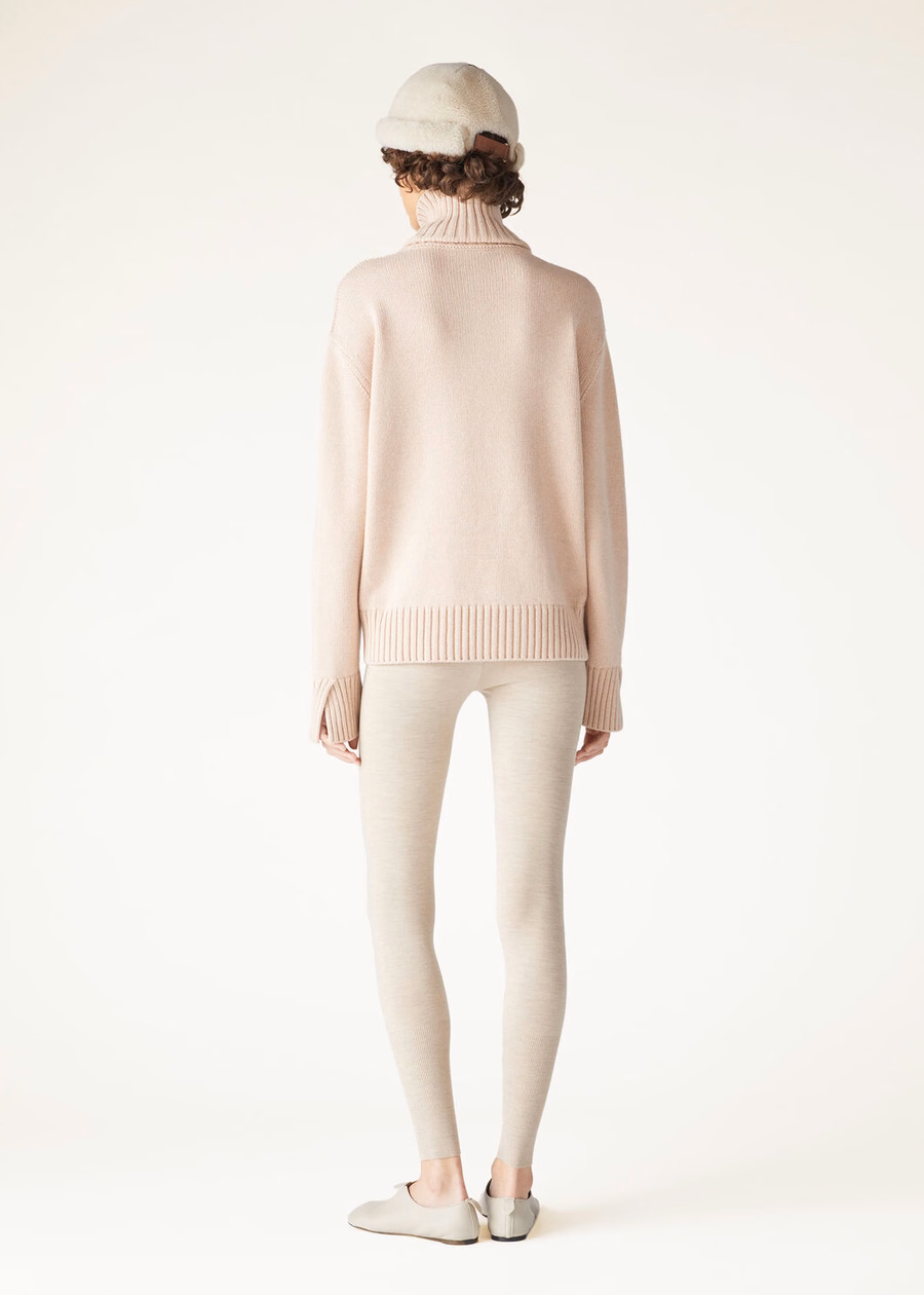 Parksville Baby Cashmere Sweater Blushing Beige Melange