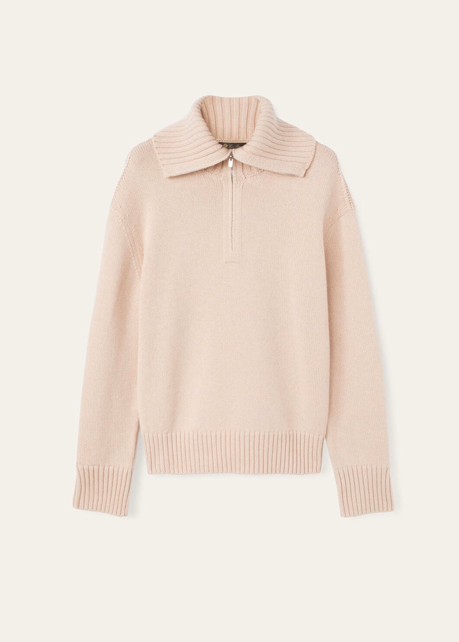 Parksville Baby Cashmere Sweater Blushing Beige Melange