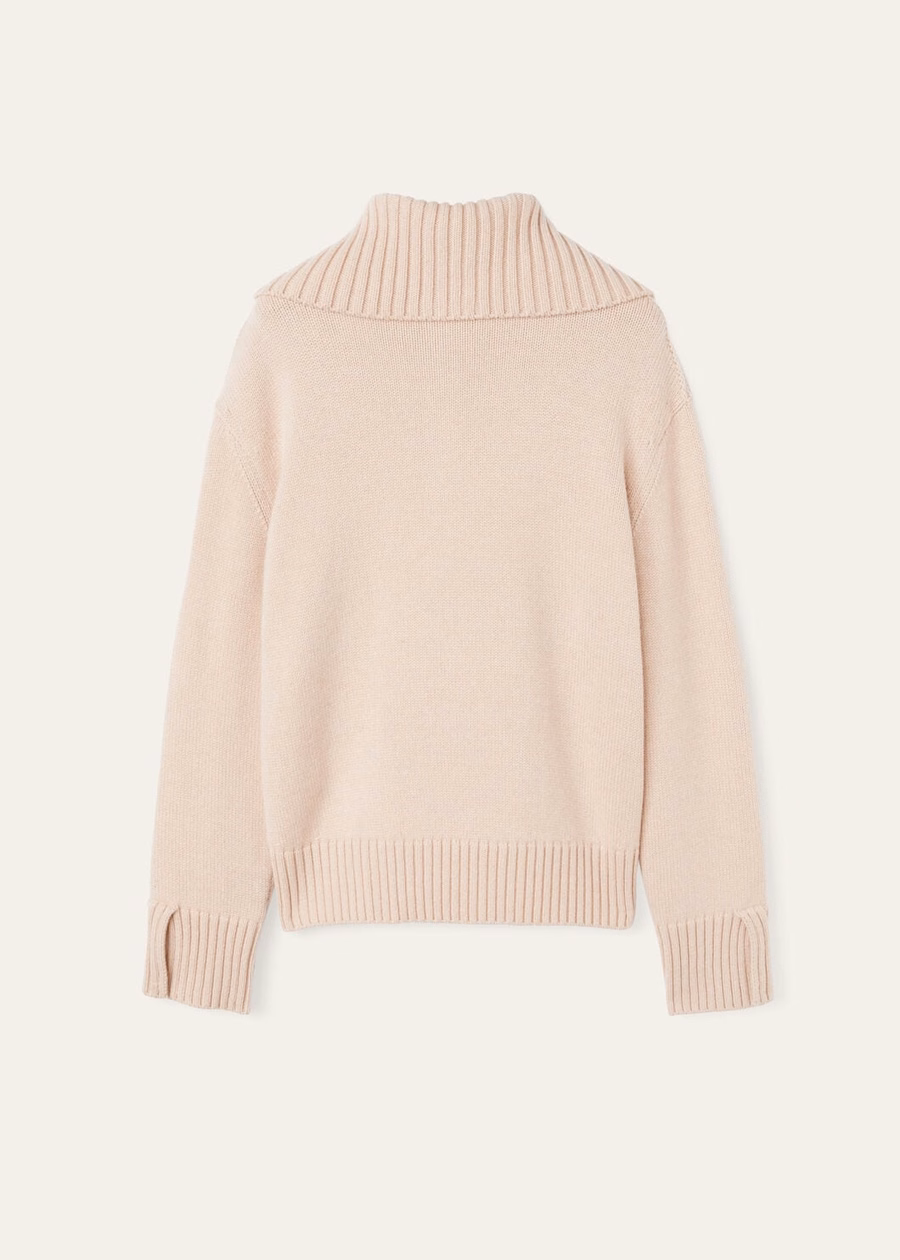Parksville Baby Cashmere Sweater Blushing Beige Melange