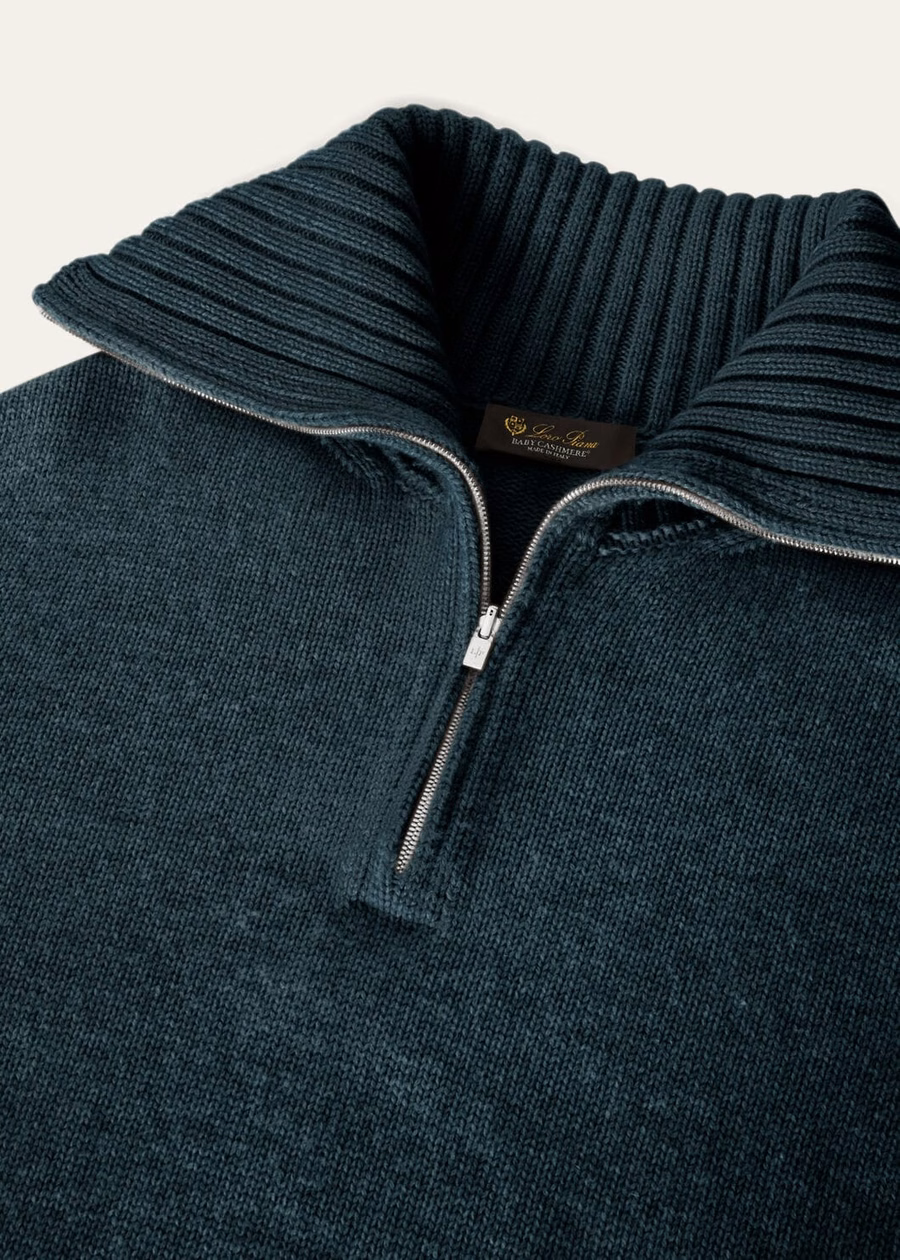 Parksville Boreal Green Cashmere Sweater for Kids