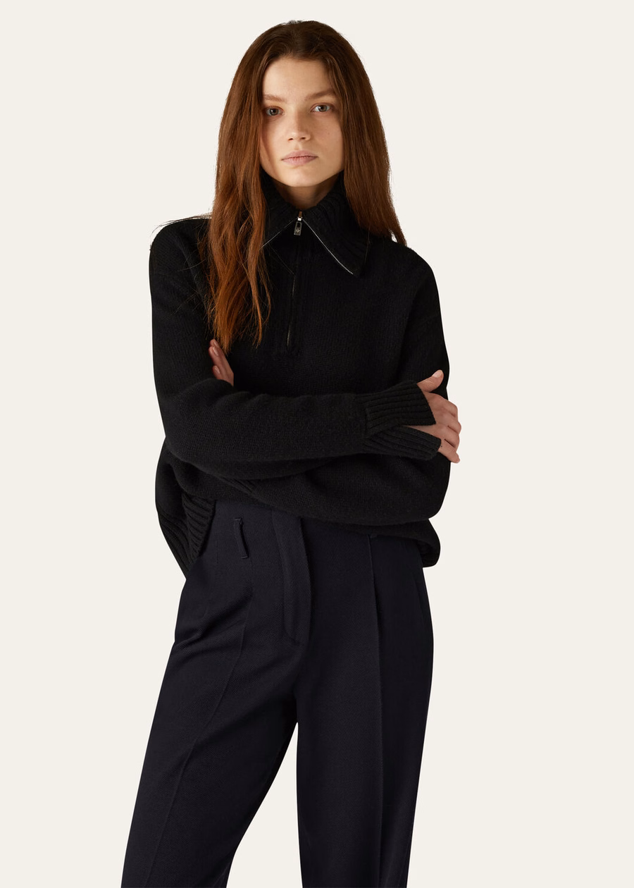 Parksville Baby Cashmere Sweater Black