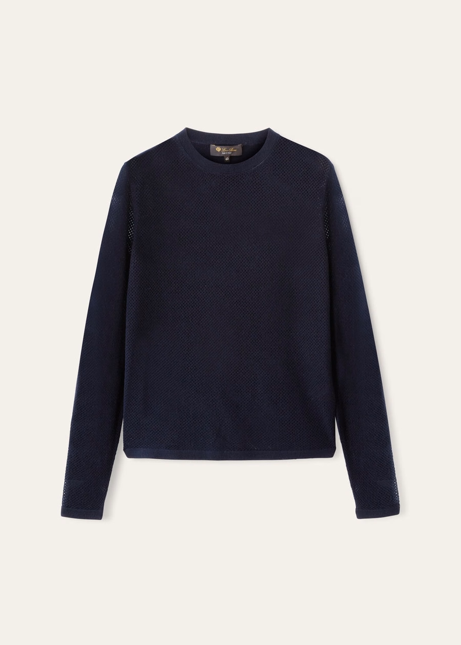 Port Douglas round neck, cashmere, navy blue
