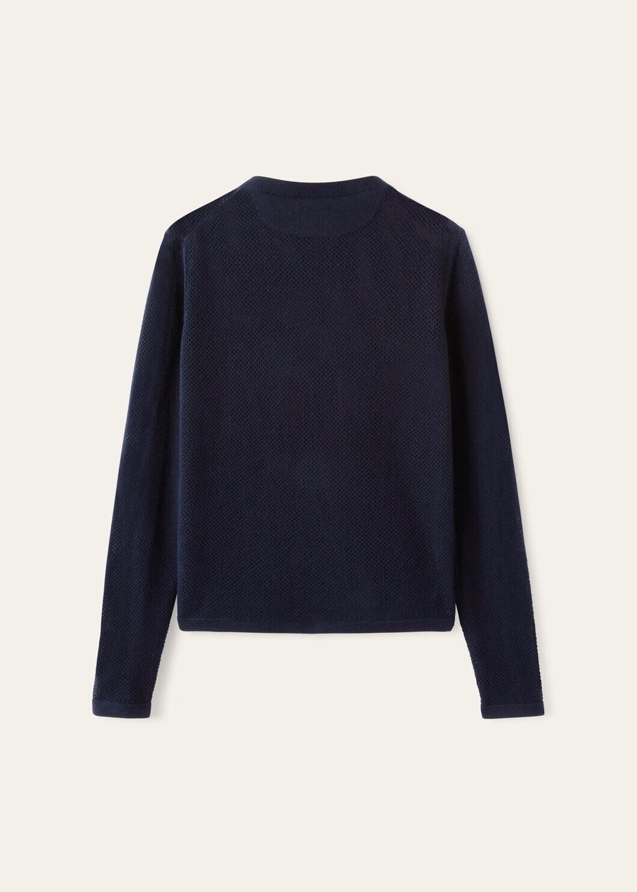Port Douglas round neck, cashmere, navy blue