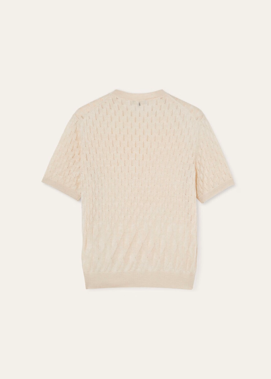 Takao Silk Cashmere Sweater Light Dune Melange