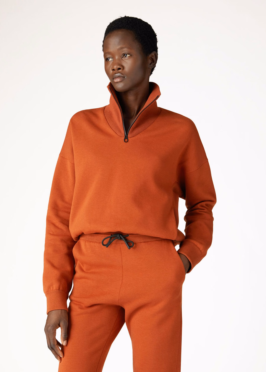 Larecchio Sweater Cotton Cashmere Jasper Coral Orange