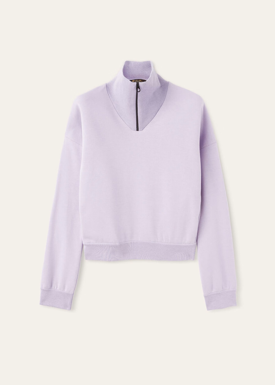 Larecchio Cotton Cashmere Sweater Periwinkle