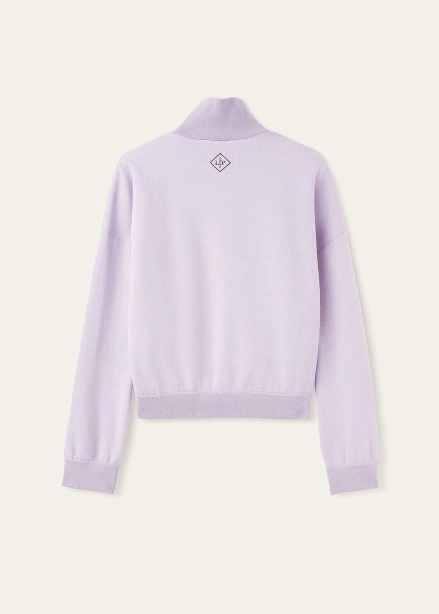Larecchio Cotton Cashmere Sweater Periwinkle