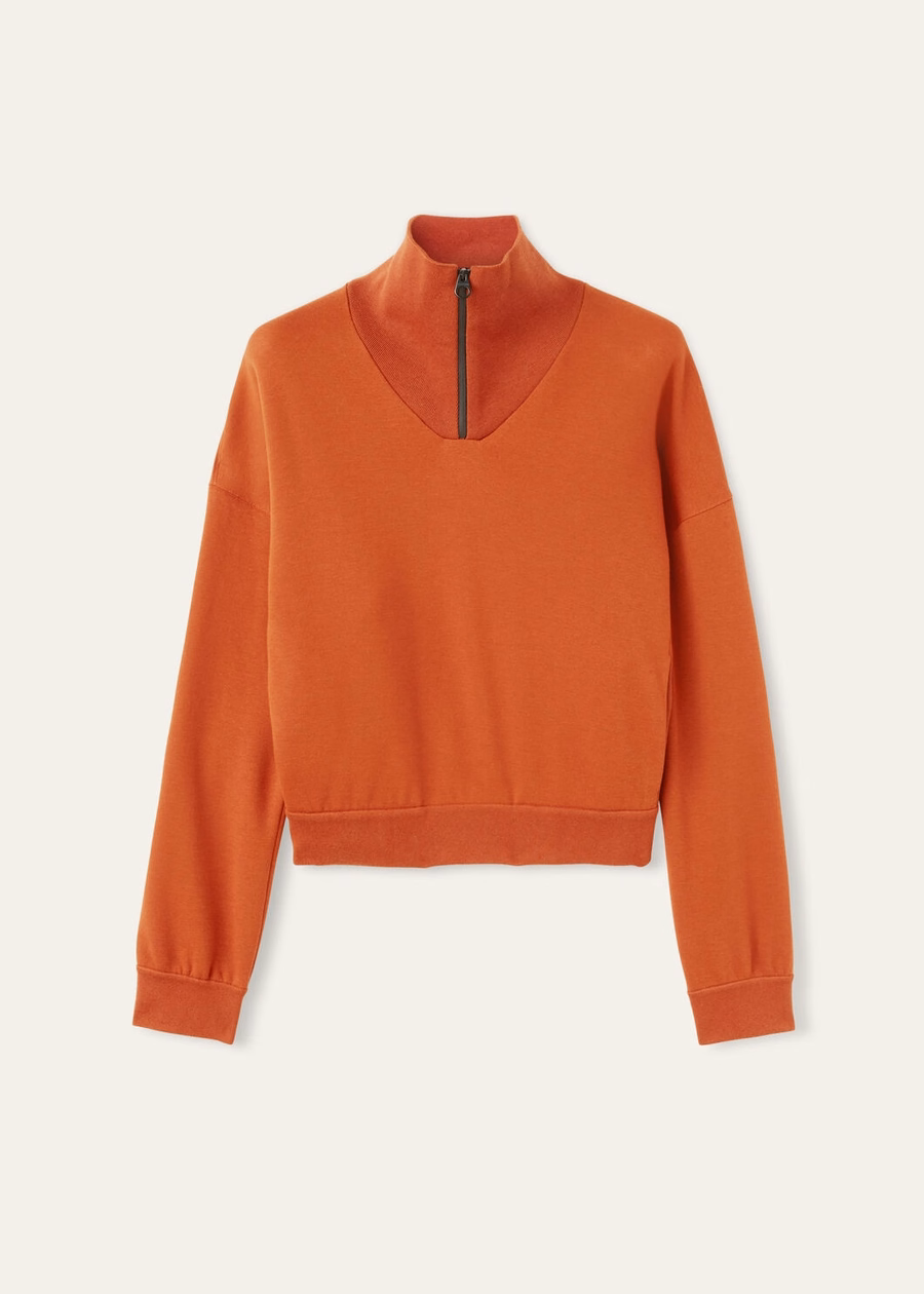 Larecchio Sweater Cotton Cashmere Jasper Coral Orange
