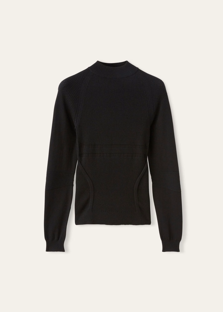 Lagorai Turtleneck Silk Black Sand