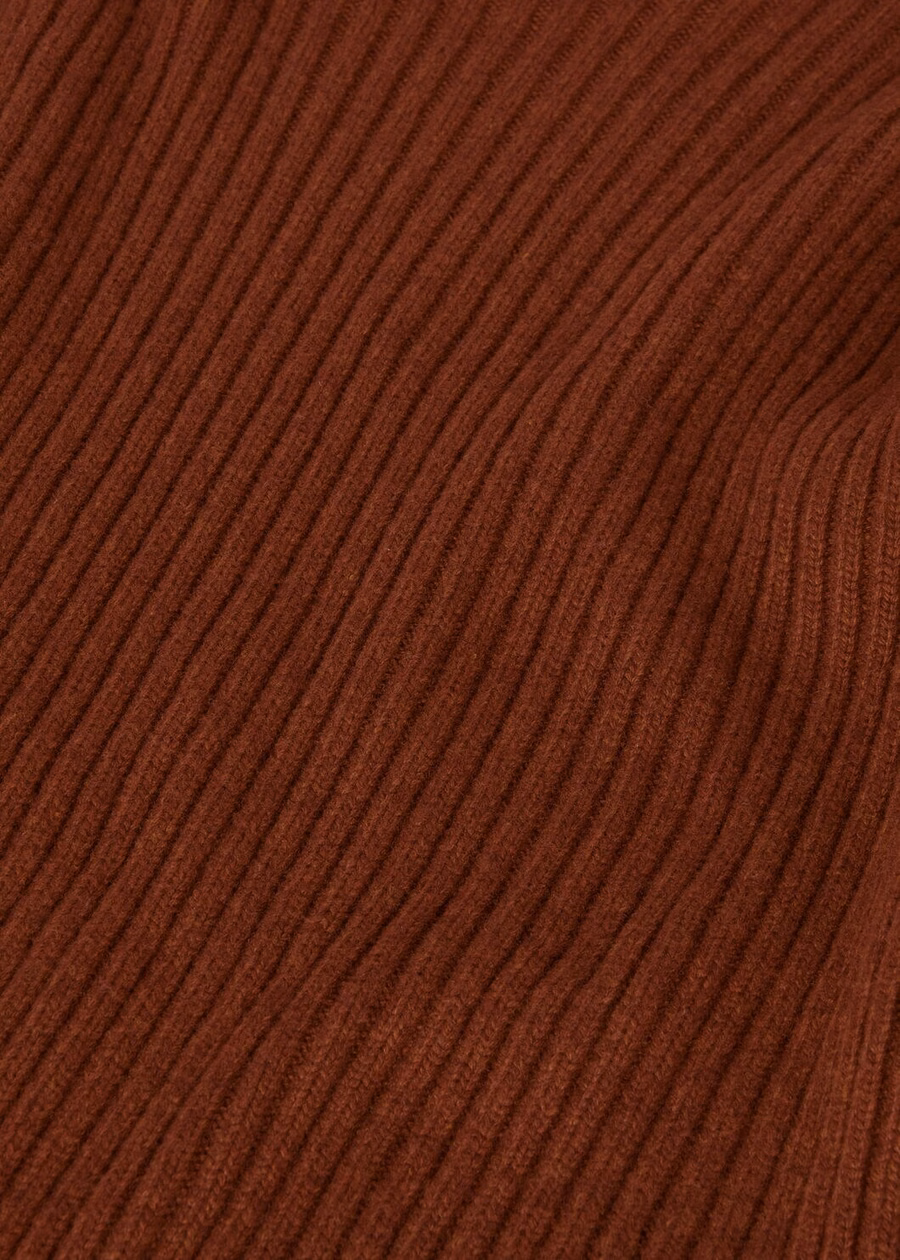 Fobello Turtleneck Baby Cashmere Dark Maple Leaf Melange