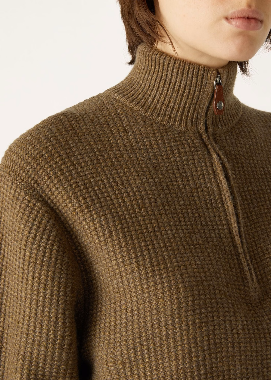 Fobello Baby Cashmere Tundra Melange Sweater