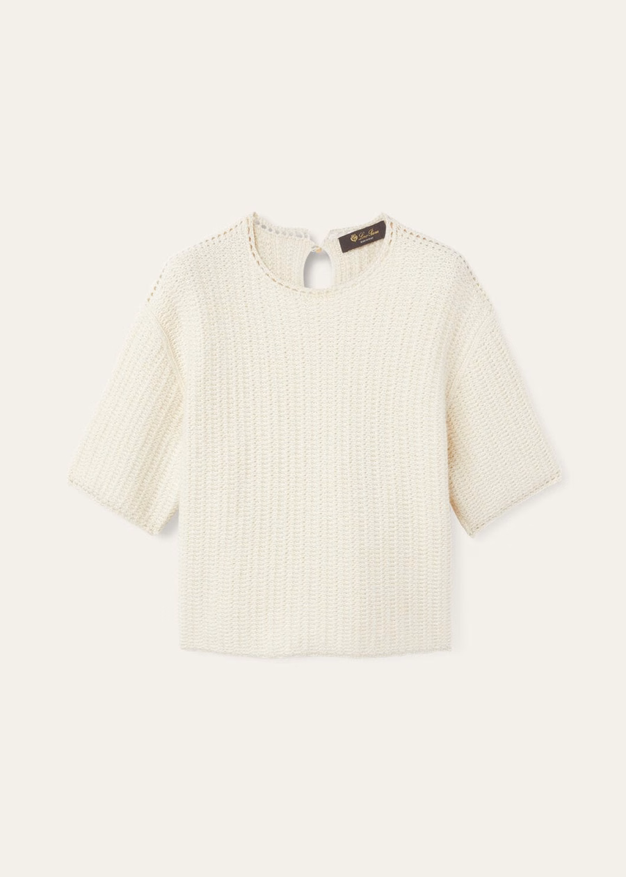 Fervento Crewneck Mohair Cashmere Nougat