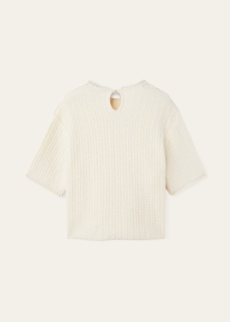 Fervento Crewneck Mohair Cashmere Nougat