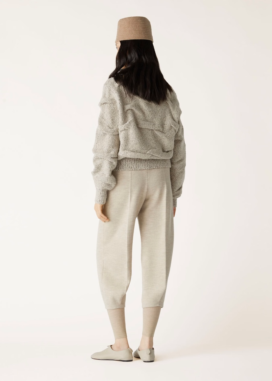 Alpe Faller Crewneck Pecora Nera® Cloudy Melange/Cherrywood Salt