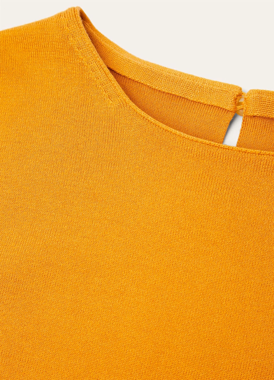 Siena Top Cotton Silk Saffron Tea