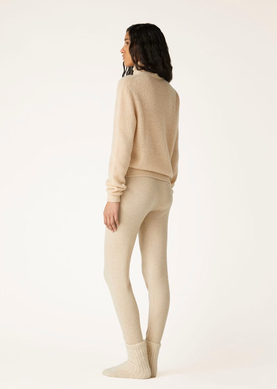 Cocooning Turtleneck Silk Cashmere Sunset Sienna