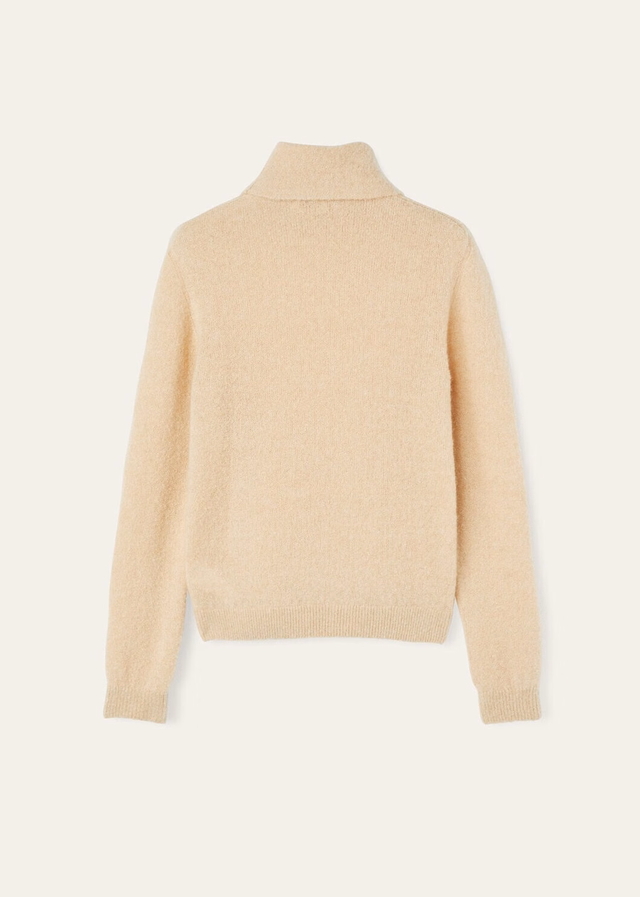 Cocooning Turtleneck Silk Cashmere Sunset Sienna