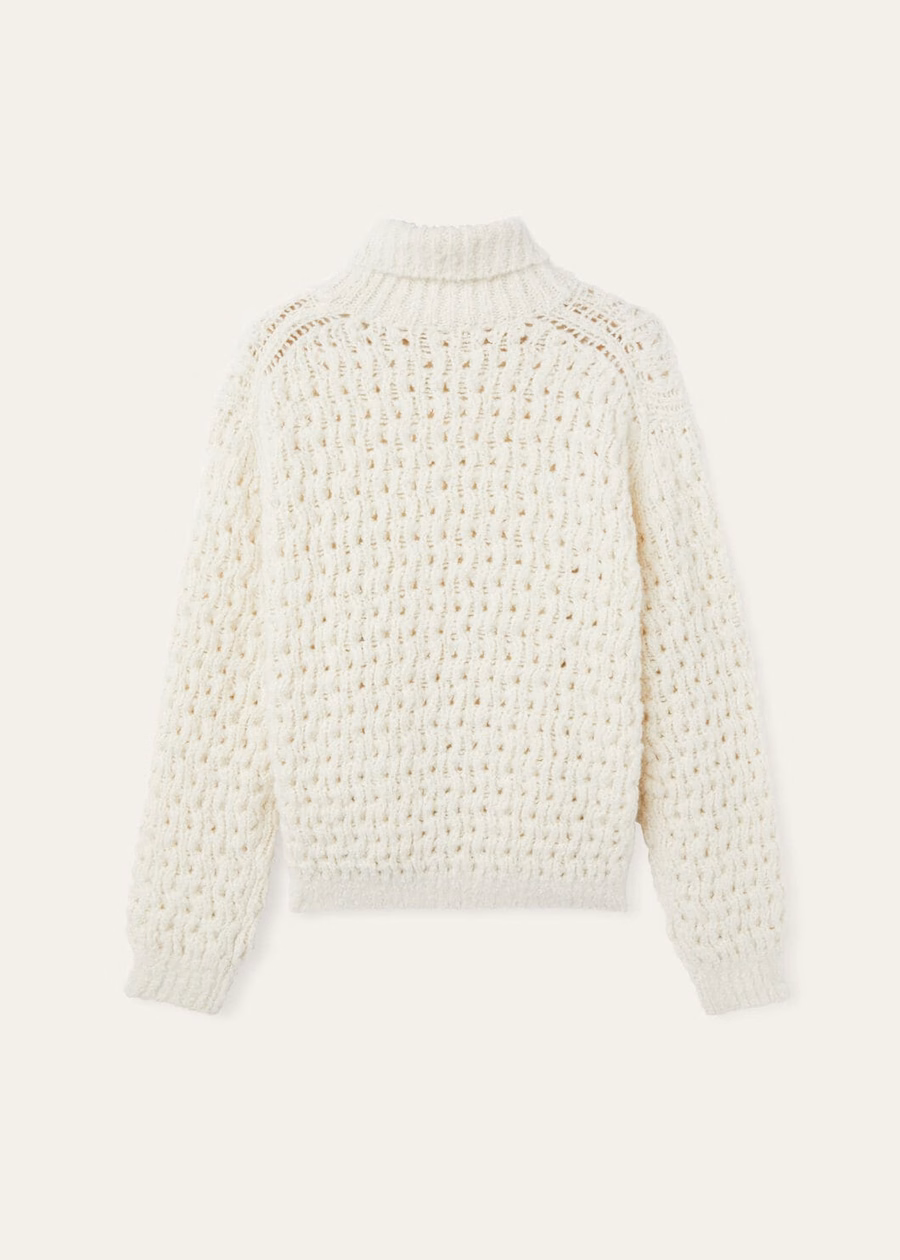 Cocooning Turtleneck Cashmere White Snow