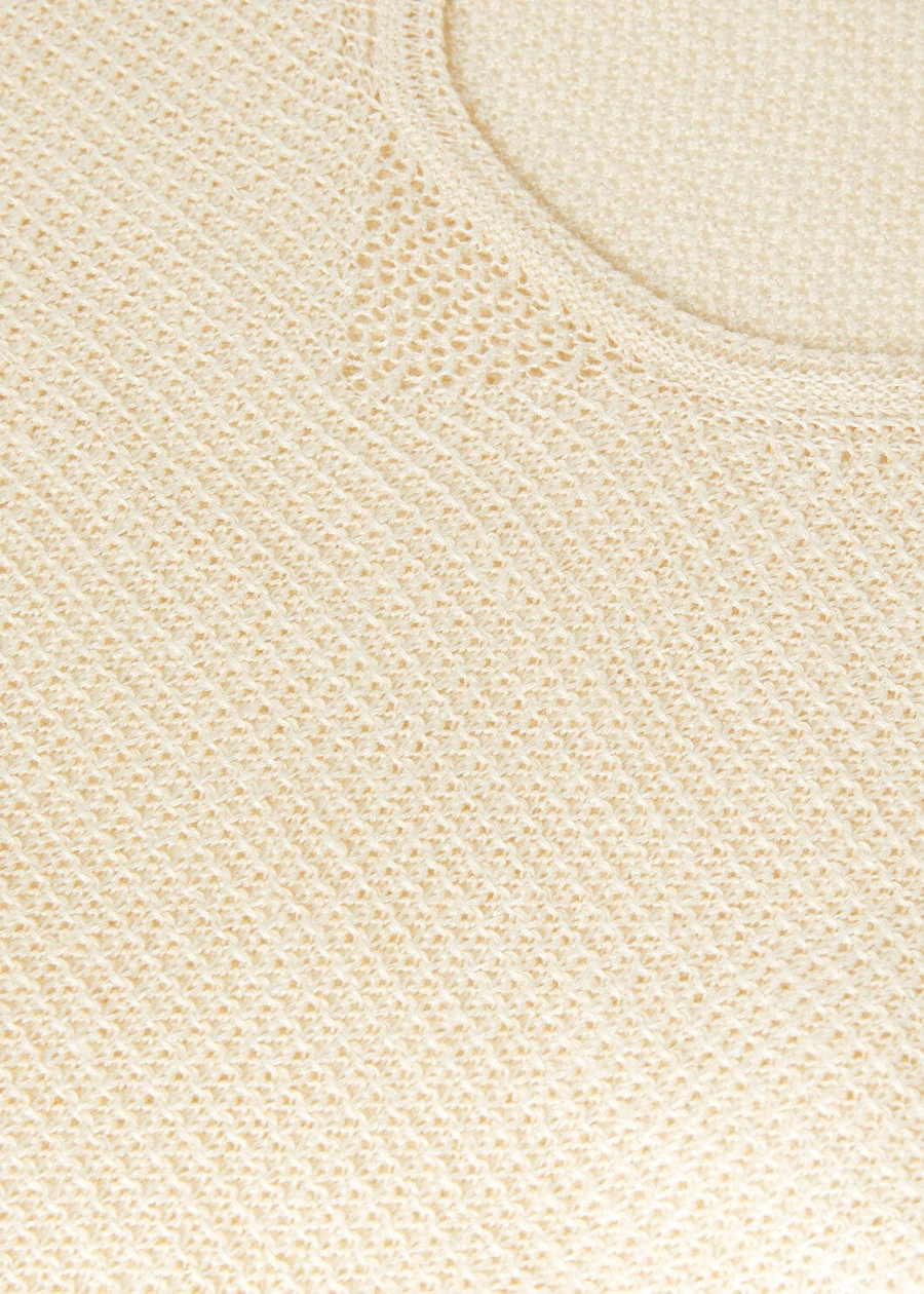 Marine linen porcelain veil