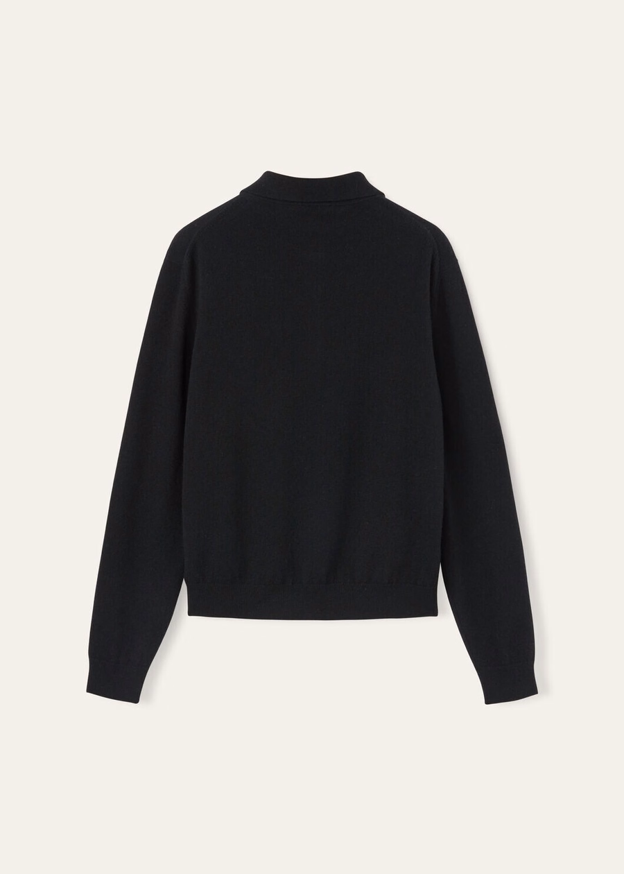 Classic Baby Cashmere Polo Black