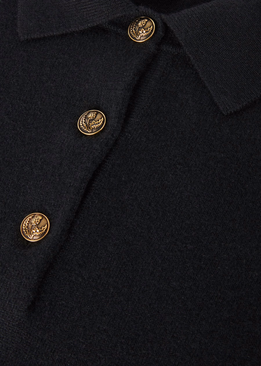 Classic Baby Cashmere Polo Black