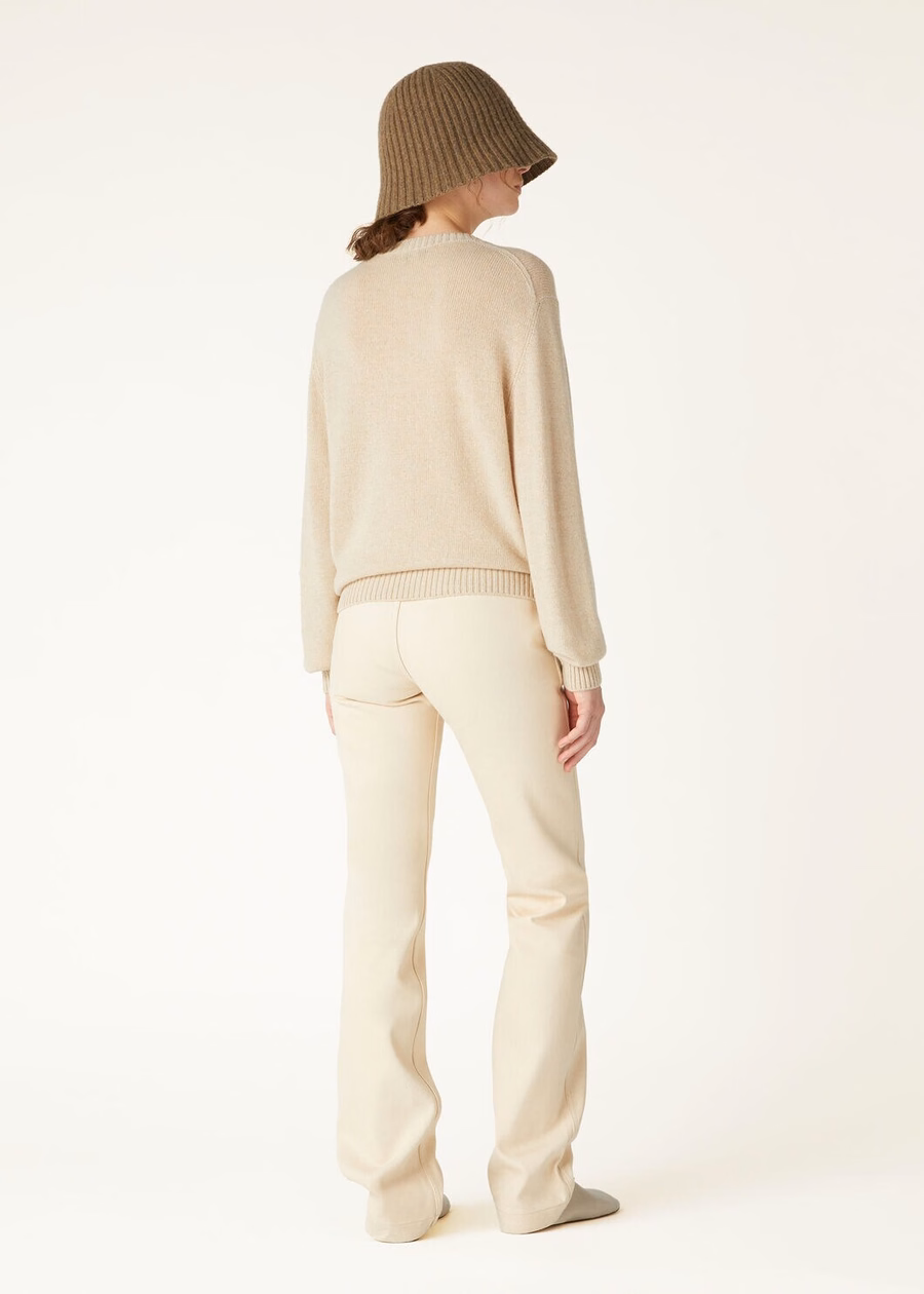 Cellio Crewneck Baby Cashmere Blushing Beige/Helichrysum/Ivory