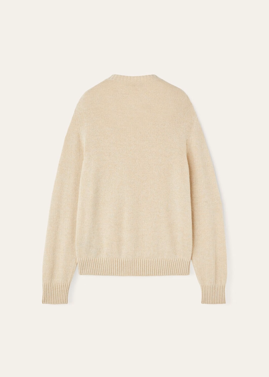 Cellio Crewneck Baby Cashmere Blushing Beige/Helichrysum/Ivory