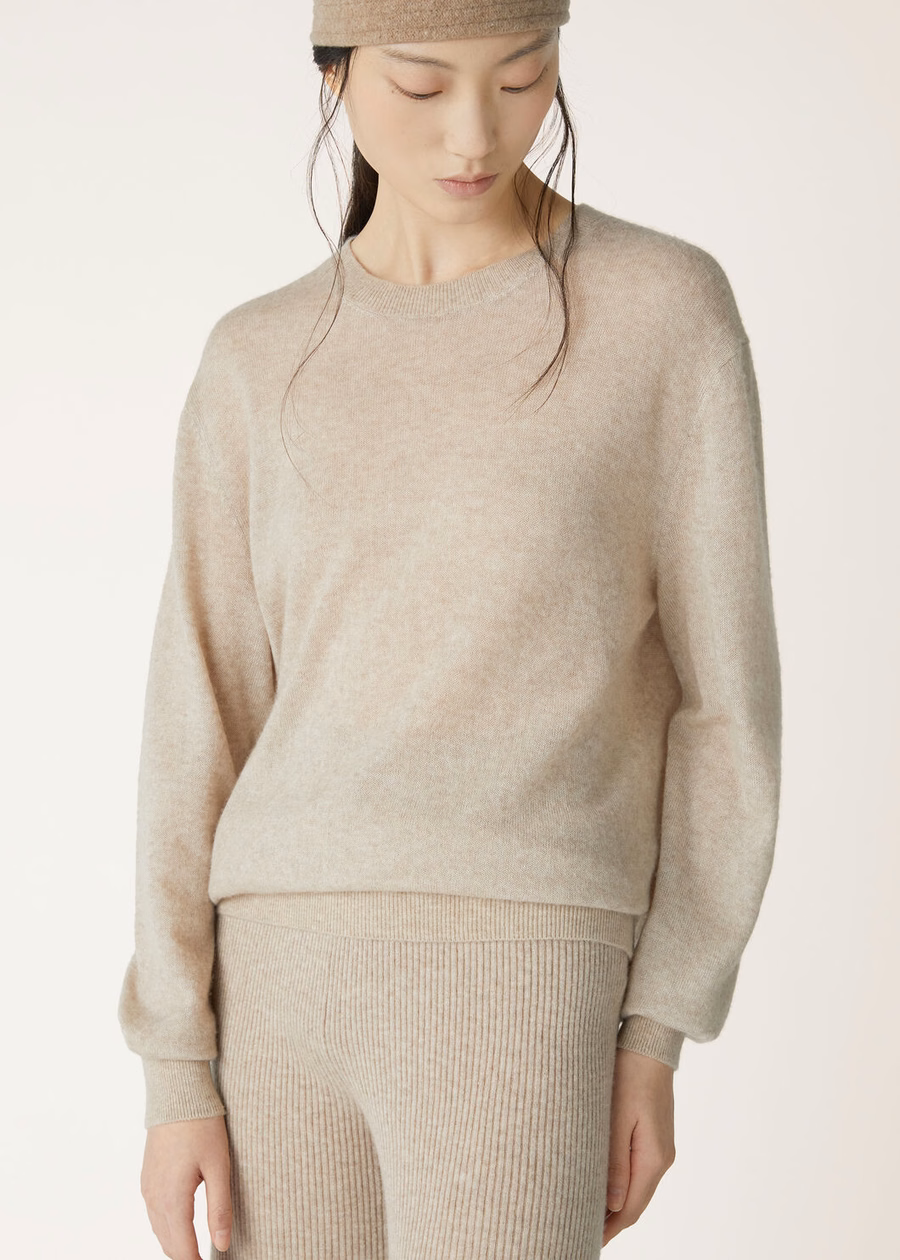 Silk Cashmere Seeds Camino Crewneck
