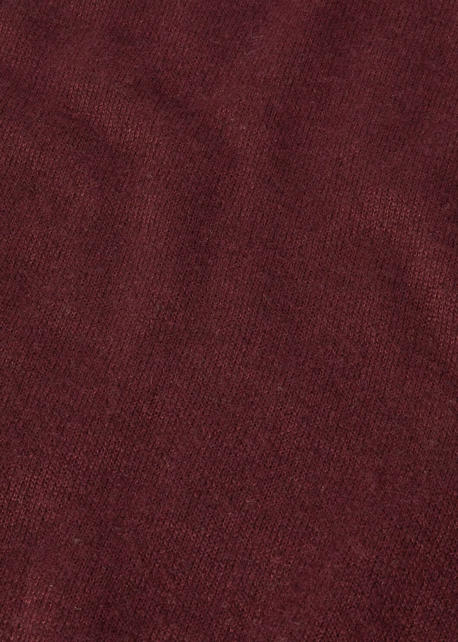 Camino Crewneck Silk Cashmere Garnet Elegance