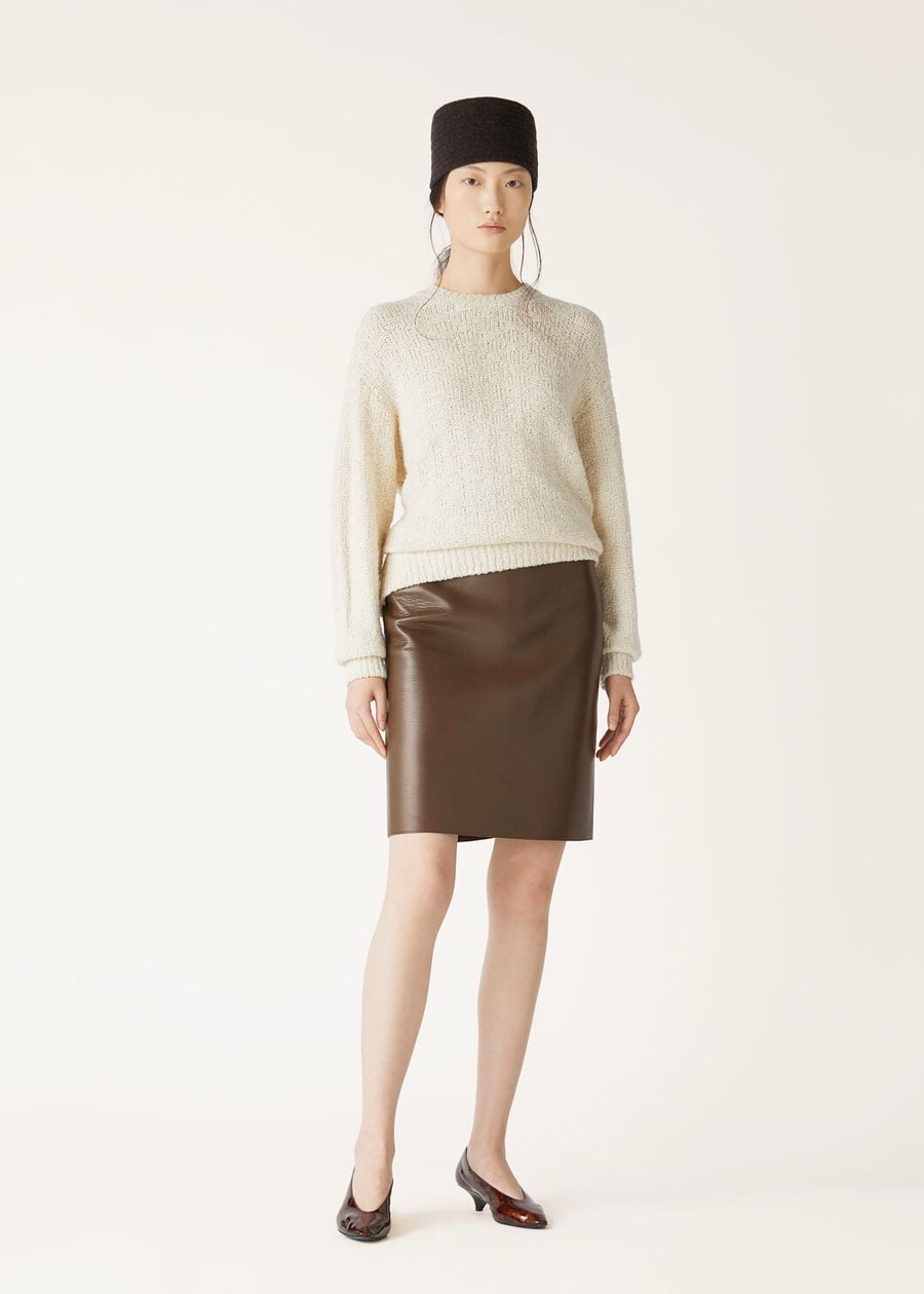 Folecchio Crewneck Nougat Silk Cashmere