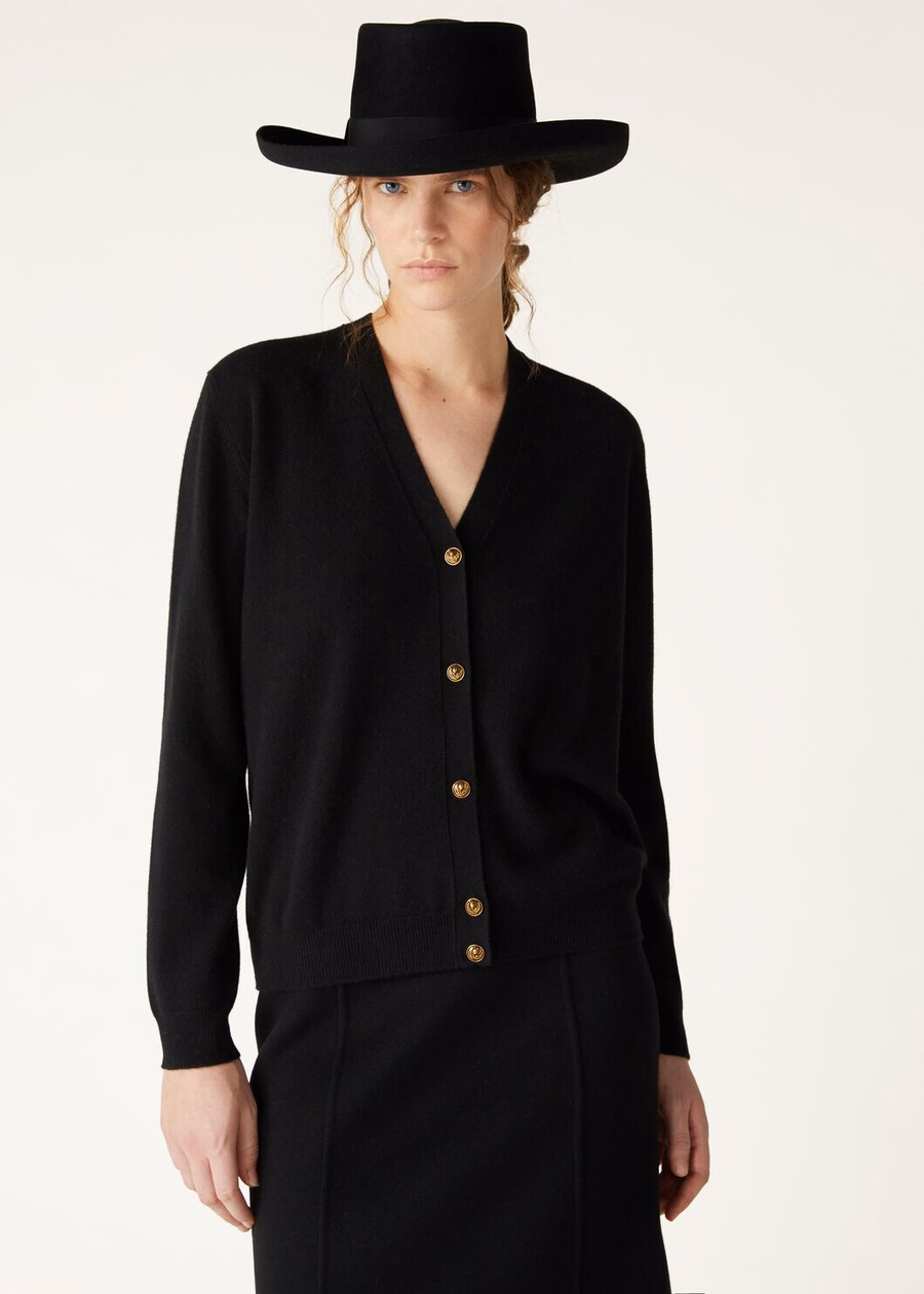Classic Baby Cashmere Cardigan Black