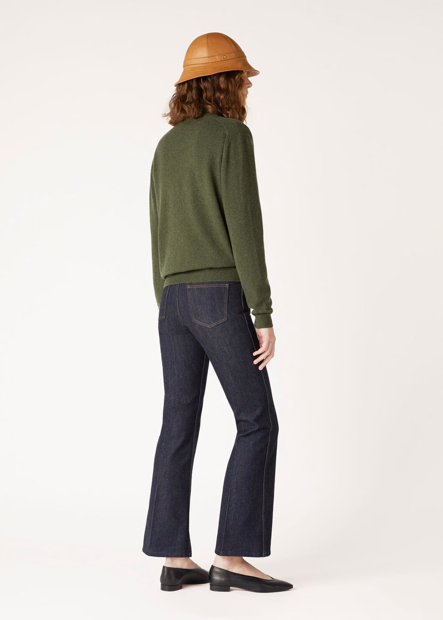 Classic Baby Cashmere Forest Canopy Melange Cardigan