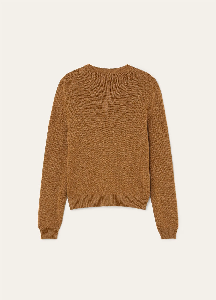 Fobello Crewneck Baby Cashmere Camel Oasis Melange