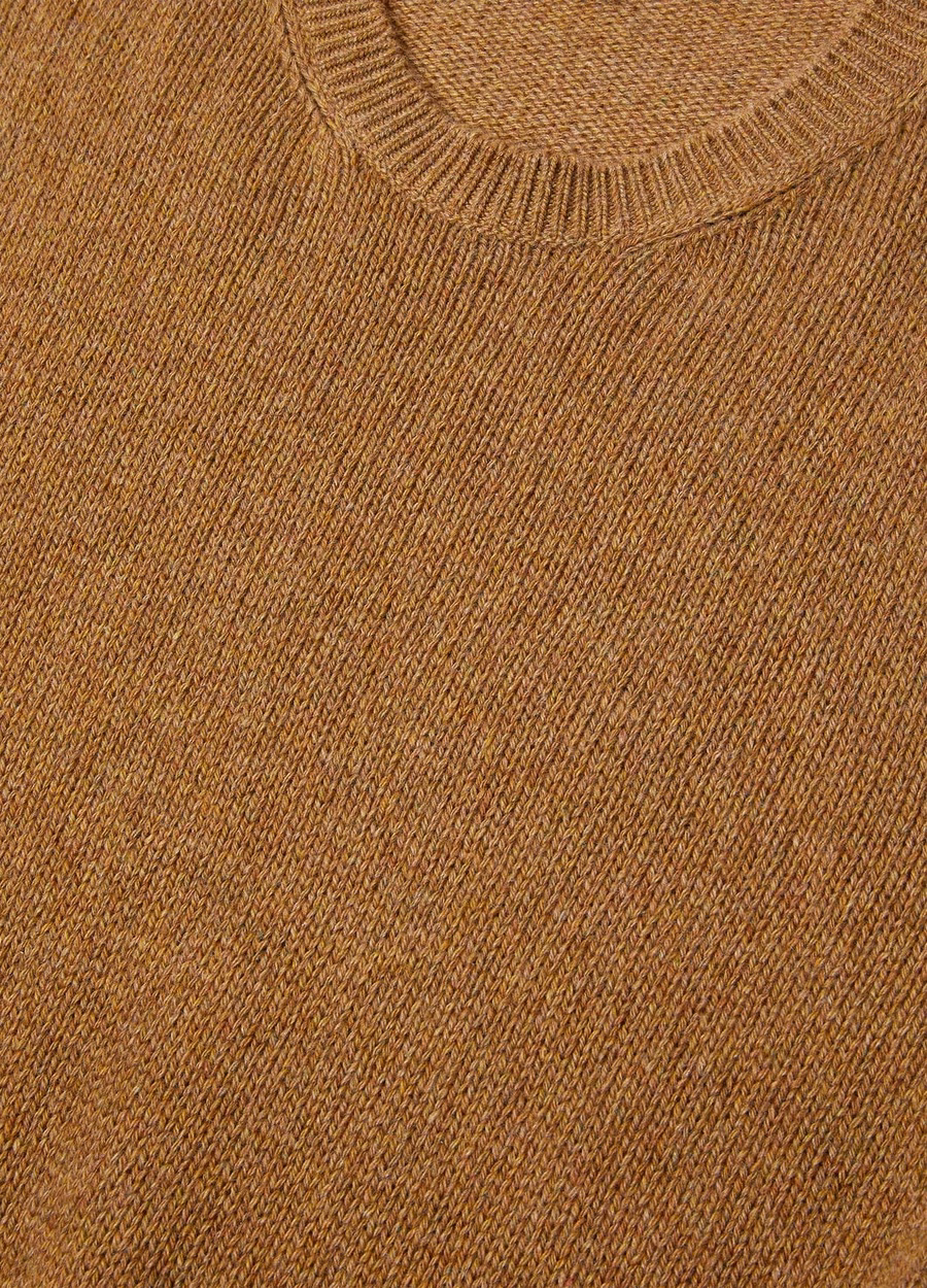 Fobello Crewneck Baby Cashmere Camel Oasis Melange