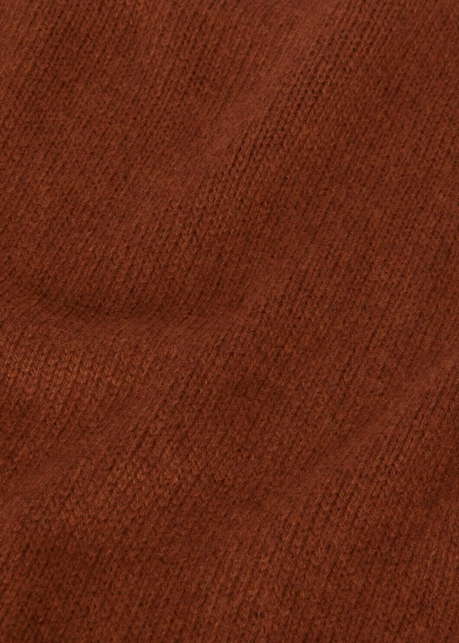 Fobello Crewneck Baby Cashmere Dark Maple Leaf Melange