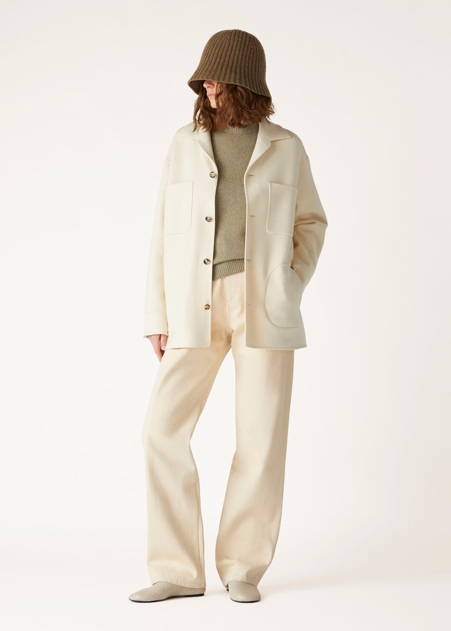 Fobello Crewneck Baby Cashmere Coriander Seed Melange