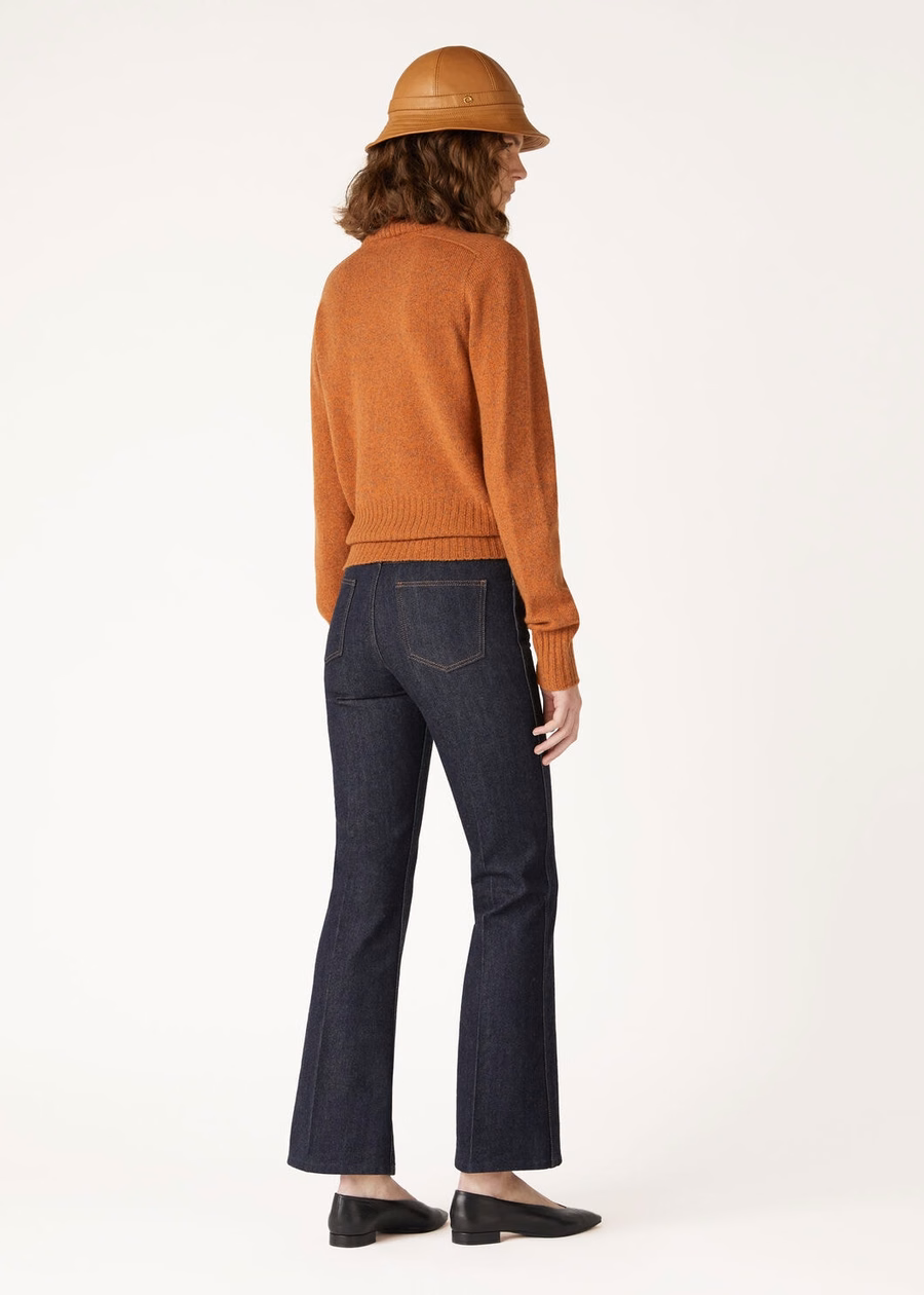 Mastallone Turtleneck Virgin Wool Siena/Hazelnut