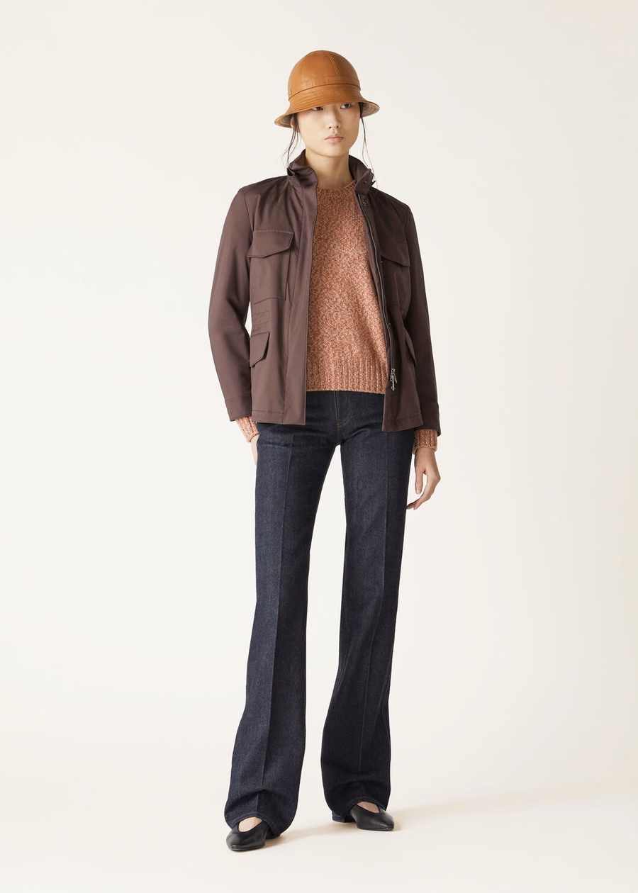 Mastallone Crewneck Virgin Wool Chalk/Sand Rose