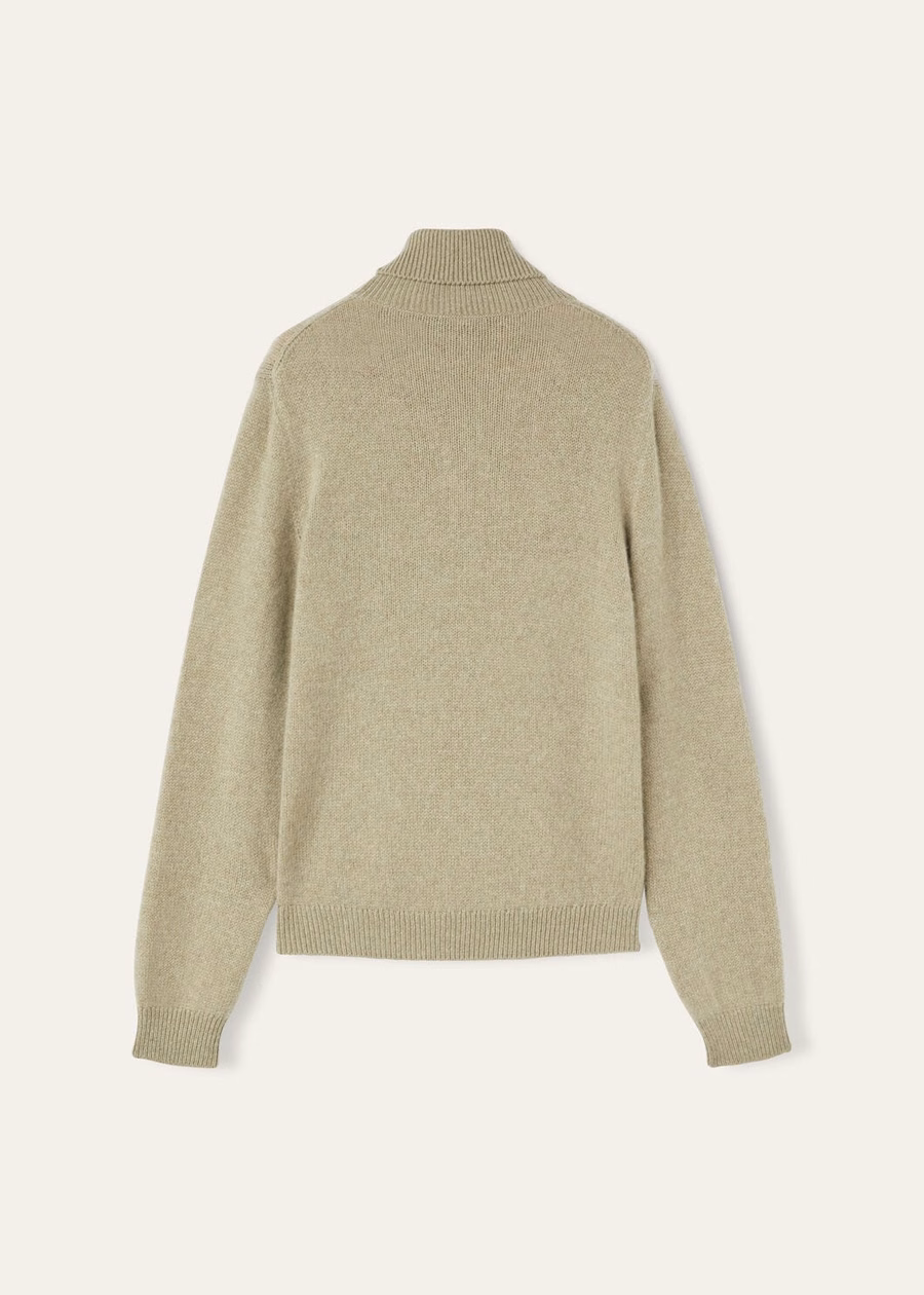 Fobello Turtleneck Baby Cashmere Coriander Seed Melange