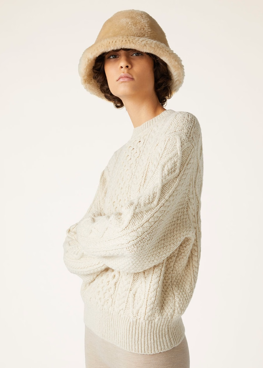 Valduggia Crewneck Cashmere Pale Latte