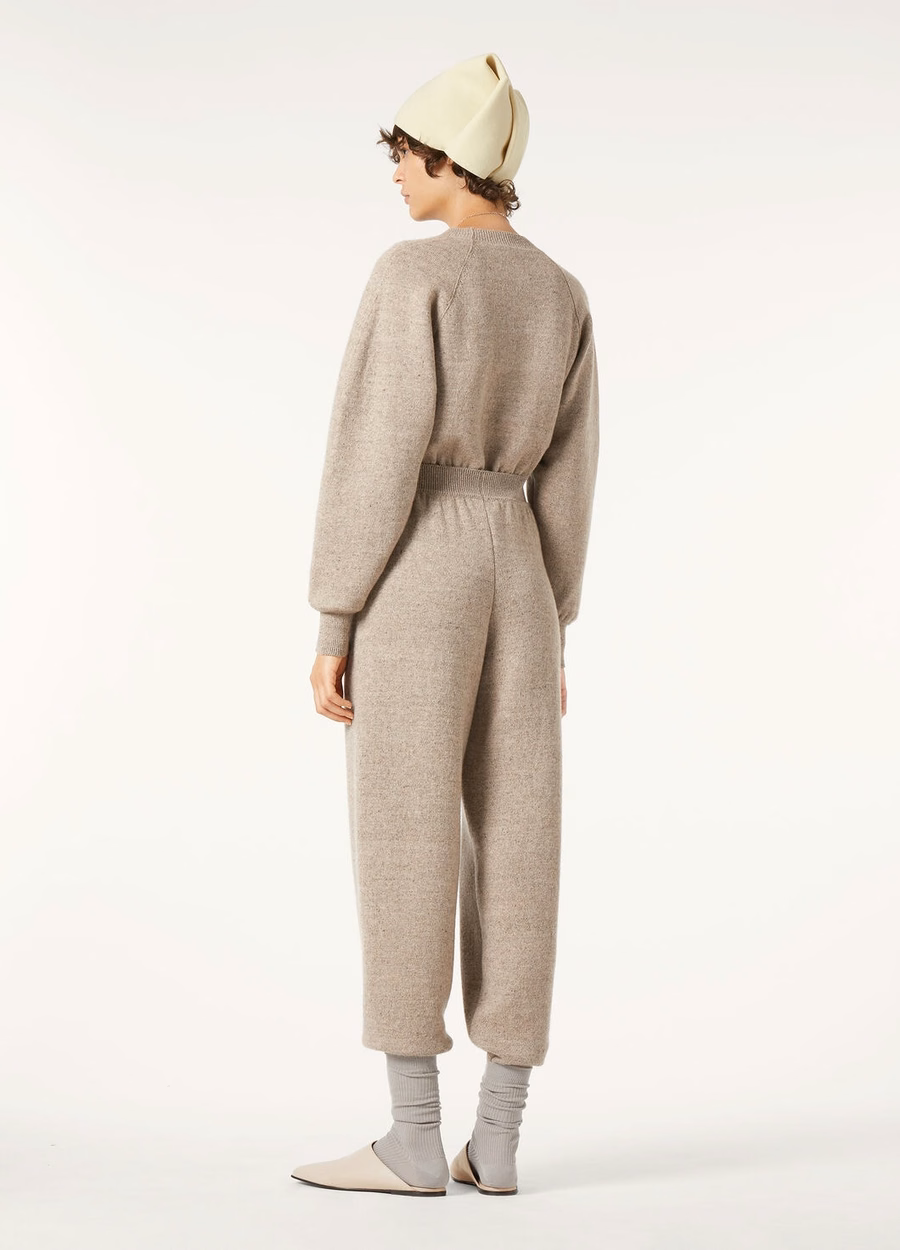 Feriolo Crewneck In Silk Cashmere Delicate Bark