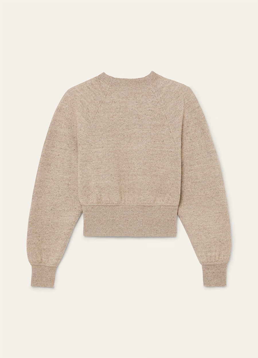 Feriolo Crewneck In Silk Cashmere Delicate Bark