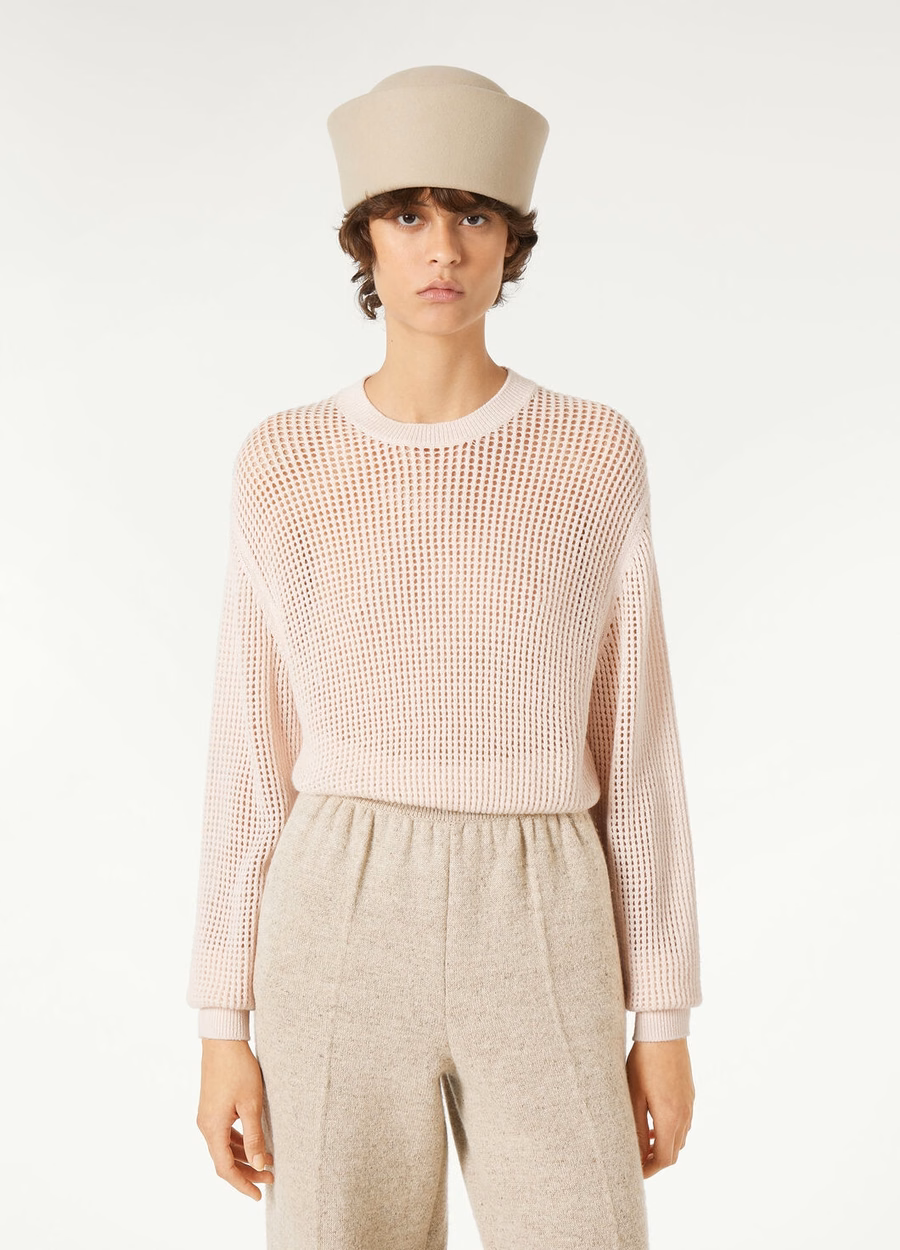 Lenno Cashmere Crewneck Oleander Petal
