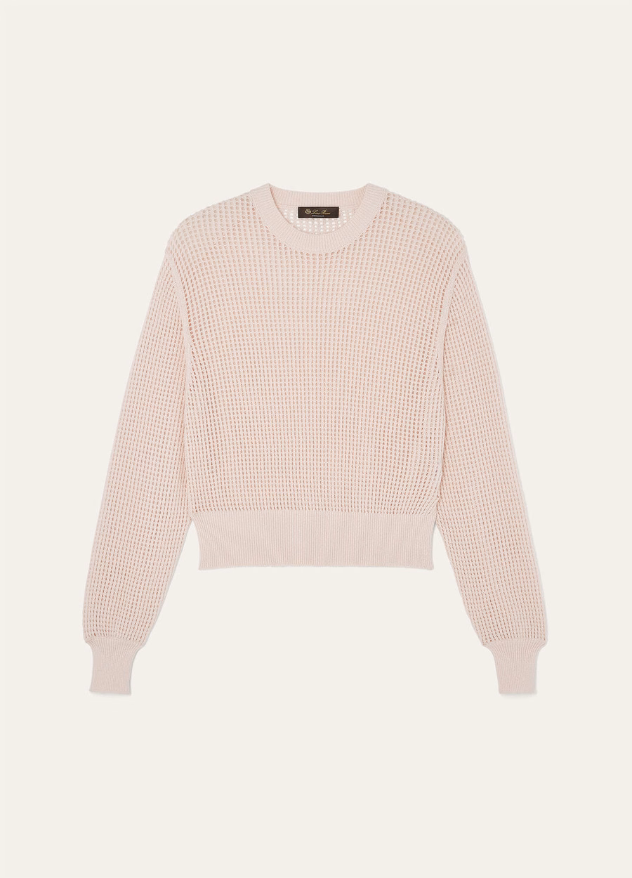 Lenno Cashmere Crewneck Oleander Petal